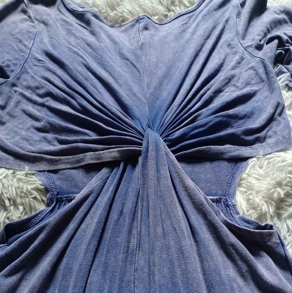 Cut out blue mini dress - Picture 2 of 9